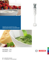 Bosch MSM66 RU Series Instruction Manual
