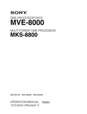 Sony MVE-8000 Operation Manual