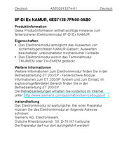 Siemens 8F-DI Ex NAMUR Manual