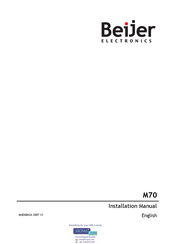 Beijer Electronics M70 Installation Manual
