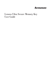 Lenovo Lenovo Ultra Secure Memory Key User Manual