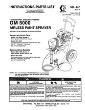 Graco GM 5000 Instructions-Parts List Manual