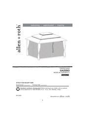 Allen + Roth L-GZ916PST-F Assembly Instructions Manual