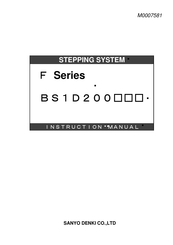 Sanyo Denki F Series Instruction Manual