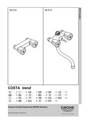 Grohe COSTA trend 26 013 Quick Start Manual