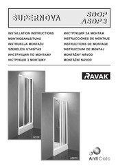 Ravak SUPERNOVA SDOP Series Installation Instructions Manual