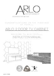 Arlo 2 Door TV Cabinet Instruction Manual