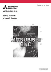 Mitsubishi Electric M700VS Series Setup Manual