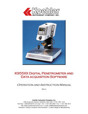 Koehler K955 Series Operation And Instruction Manual