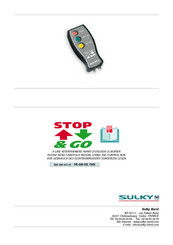 Sulky Burel Stop & Go Safety Instructions
