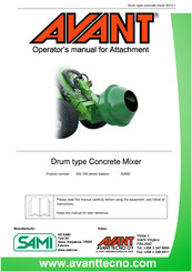 Avant SAMI 300-700 Series Operator's Manual