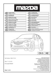 Mazda C850-V7-510 Installation Instruction
