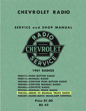 Chevrolet 988468 Service And Shop Manual