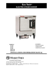 Market Forge Industries Eco Tech SB-ET-3E Installation And Operation Manual