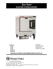 Market Forge Industries Eco Tech ET-6E Installation And Operation Manual