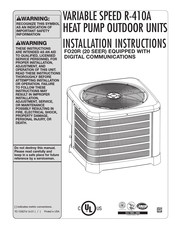 Fujitsu FO20R Series Installation Instructions Manual