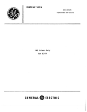GE GCY51F Series Instructions Manual