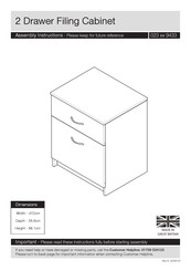 JD Williams 023 9433 Series Assembly Instructions Manual