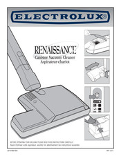Electrolux RENAISSANCE Instructions Manual