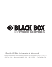 Black Box JPM1105A Manual