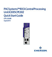 Emerson PACSystems RX3i Quick Start Manual