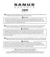 sanus accents SWM Manual