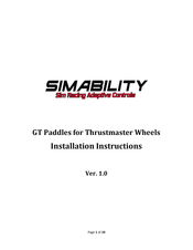 Simability GT Paddle Installation Instructions Manual