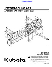 Kubota AP-SR2690 Operator's Manual