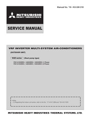 Mitsubishi Heavy Industries FDC140KXZES1 Service Manual