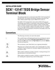 National Instruments SCXI-1314T Installation Manual