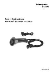 Minebea Intec Puro Scanner MD2000 Safety Instructions