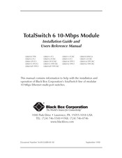 Black Box TotalSwitch Series Installation Manual And Users Reference Manual