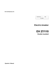 Wacker Neuson EH 27/115 Operator's Manual