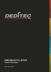 Deditec USB-RS232-TTL-STICK Hardware Description