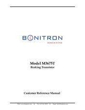 bonitron M3675T Customer Reference Manual