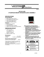 Valcom VIP-431A-DS Manual