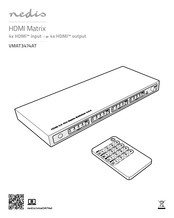 nedis HDMI Matrix Quick Start Manual