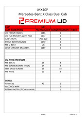 Premium LID MX40P Manual