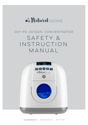 Natural Ozone OXY-90 Safety & Instruction Manual