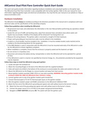 Cimarron ARCONTROL BASE Quick Start Manual