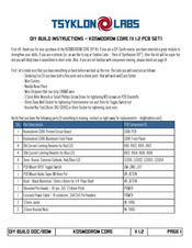 Tsyklon Labs KOSMODROM CORE v 1.2 PCB SET Build Instructions