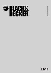 Black & Decker EM1 Manual