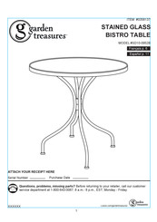 Garden Treasures SD10-0952B Manual