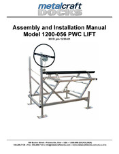 MetalCraft Docks PWC LIFT Assembly And Installation Manual