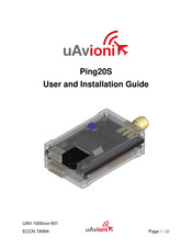 uAvionix Ping20S User And Installation Manual