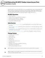 Dell W-IAP277 Installation Manual