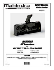 Mahindra MXSB-56 Owner's Manual