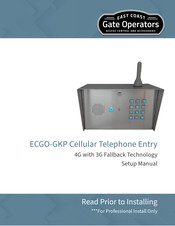East Coast Gate Operators ECGO-GKP Setup Manual