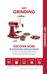 Kitchenaid KSMFGA Quick Start Manual