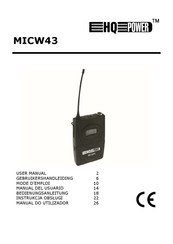 HQ Power MICW43 User Manual